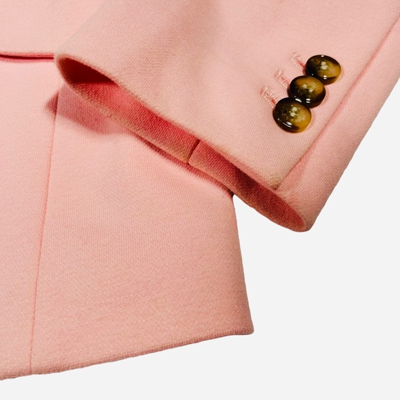 Talbots Petite Aberdeen Cotton Blend Pink Blazer - Picture 5 of 14